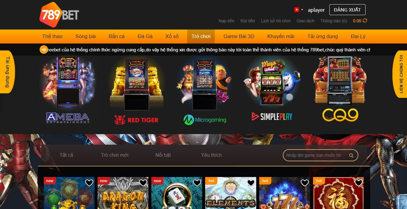 789BET đẳng cấp kho game cá cược cực khủng